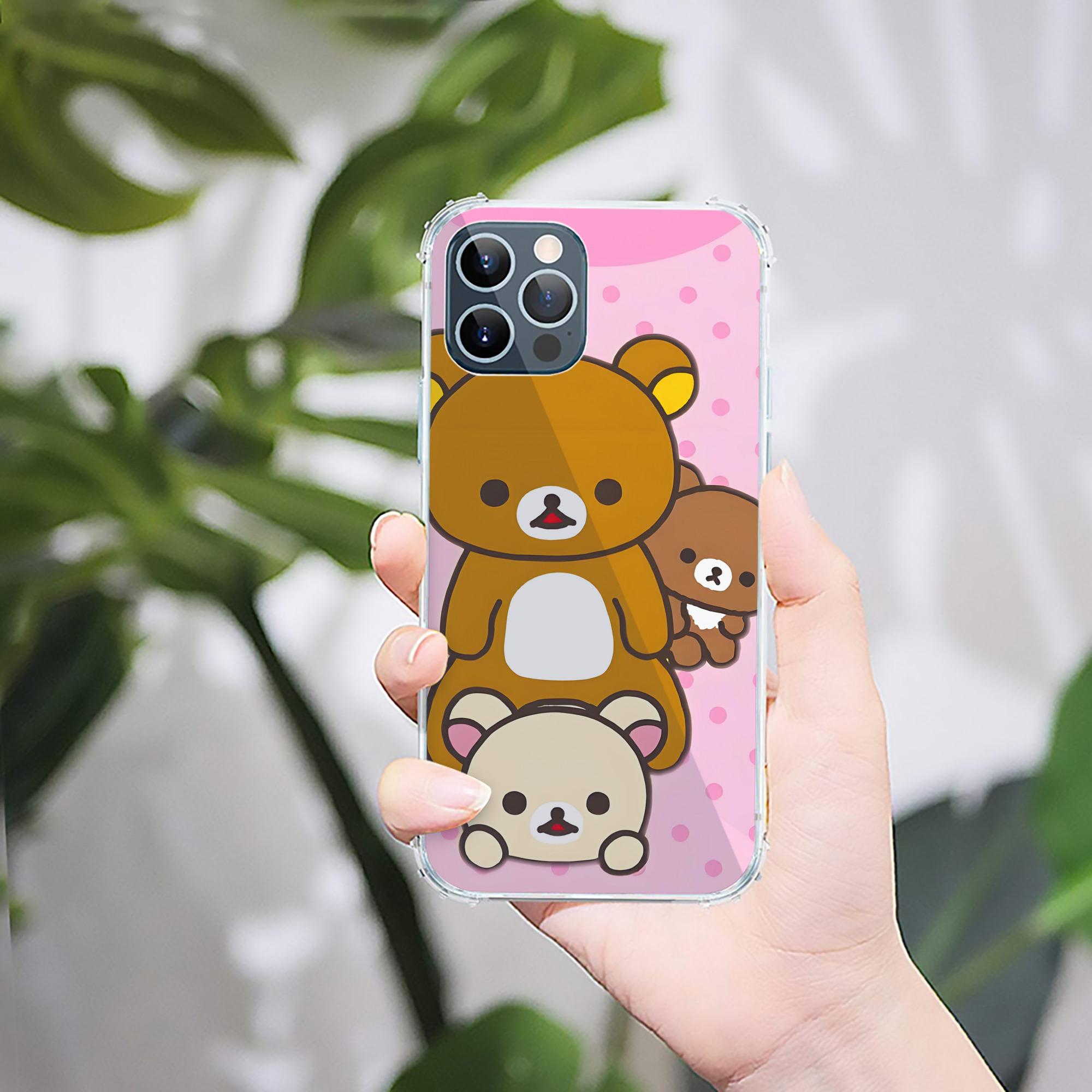 （画像用） リラックマ リラックマ キイロイトリ Rilakkuma Korilakkuma Kiiroitori 【iPhone 12シリーズ対応】透明スマホケース（クリアソフトケース）